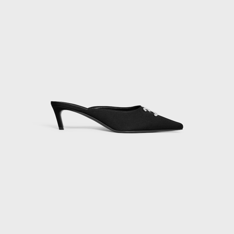 SANDALIA CELINE ALMA TRIOMPHE DE TEJIDO GROGRÉN - NEGRO -  - 1 | CELINE