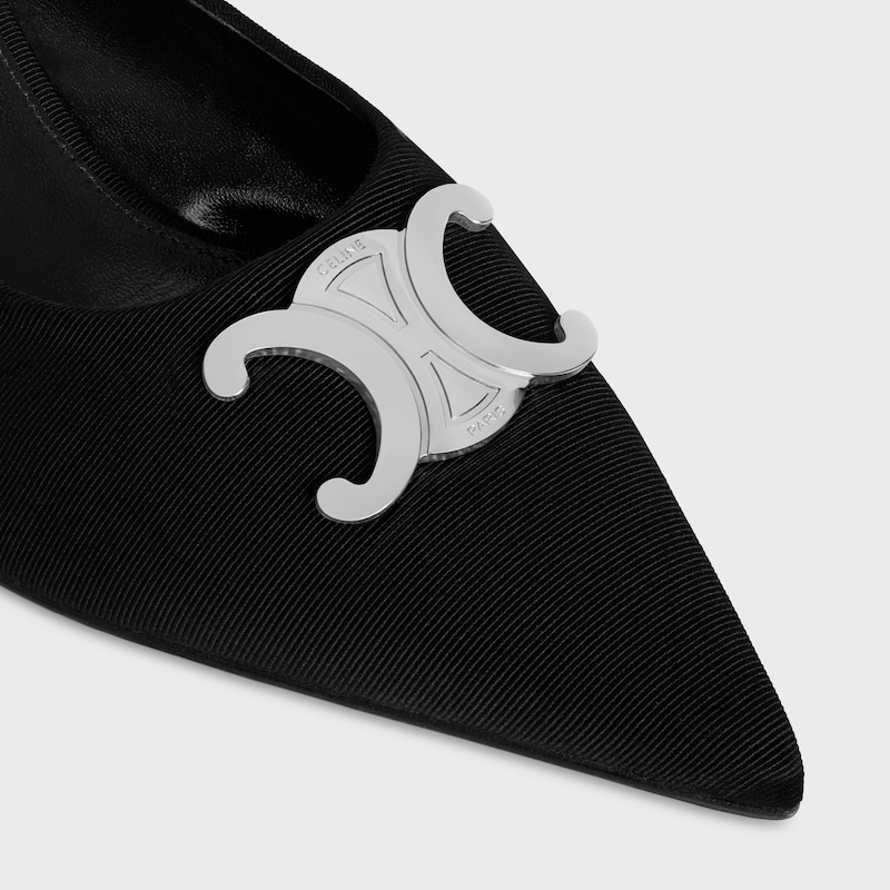 SANDALIA CELINE ALMA TRIOMPHE DE TEJIDO GROGRÉN - NEGRO -  - 1 | CELINE
