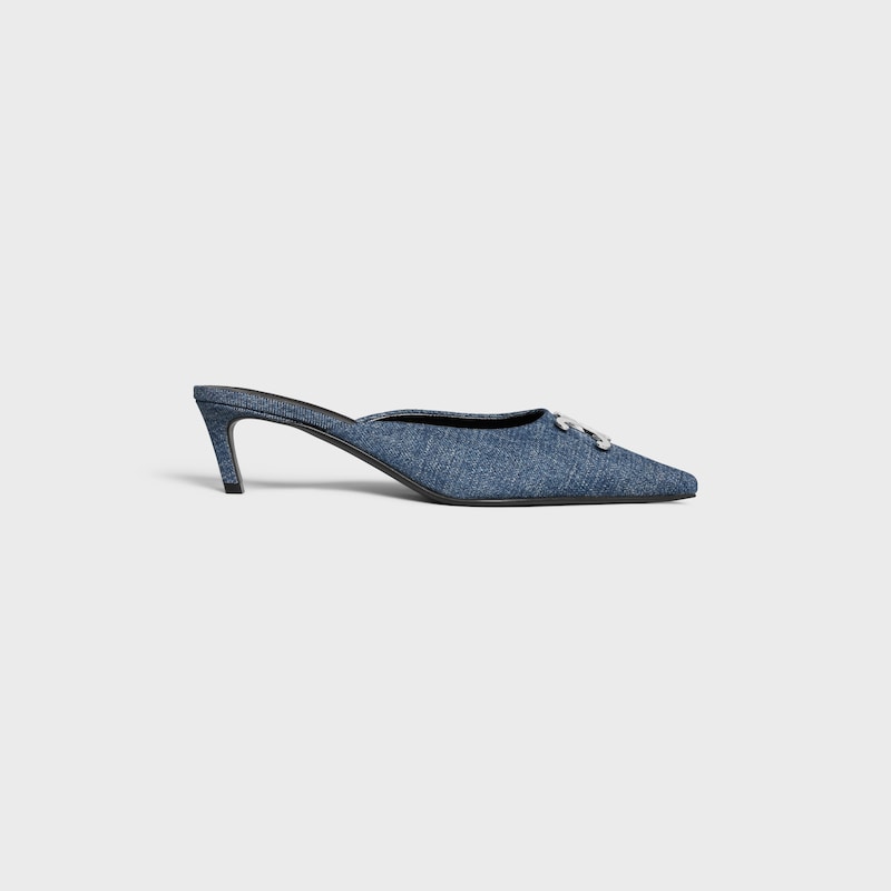รองเท้าเปิดส้น CELINE ALMA TRIOMPHE เดนิม - สีฟ้า -  - 1 | CELINE