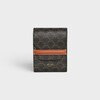 playing card case in Triomphe Canvas and Lambskin - Black / white - TRAVEL - 3 | CELINE